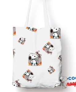 Unexpected Snoopy Attack On Titan Tote Bag 1
