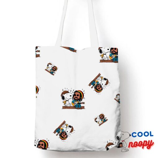 Unexpected Snoopy Bob Marley Tote Bag 1