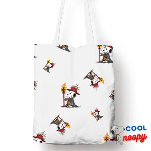 Unexpected Snoopy Hellfire Club Tote Bag 1