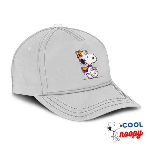 Unexpected Snoopy Lsu Tigers Logo Hat 2