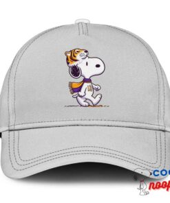 Unexpected Snoopy Lsu Tigers Logo Hat 3