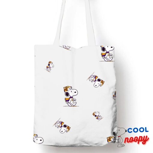 Unexpected Snoopy Lsu Tigers Logo Tote Bag 1