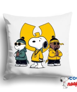 Unexpected Snoopy Wu Tang Clan Square Pillow 1