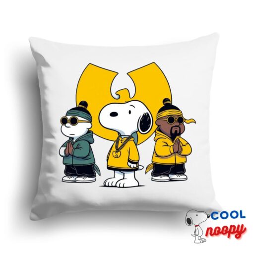 Unexpected Snoopy Wu Tang Clan Square Pillow 1