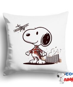 Unforgettable Snoopy Attack On Titan Square Pillow 1