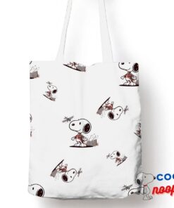 Unforgettable Snoopy Attack On Titan Tote Bag 1