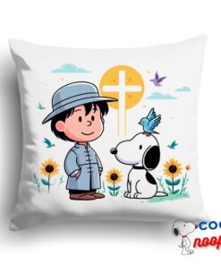 Unforgettable Snoopy Christian Square Pillow 1