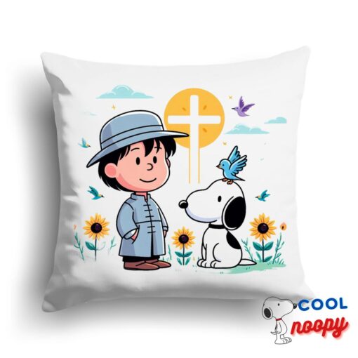 Unforgettable Snoopy Christian Square Pillow 1