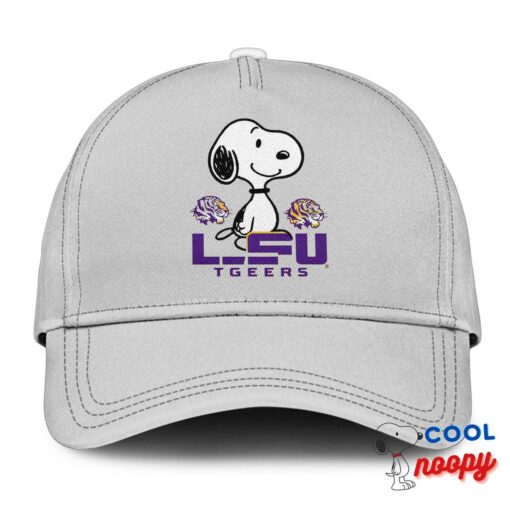 Unforgettable Snoopy Lsu Tigers Logo Hat 3
