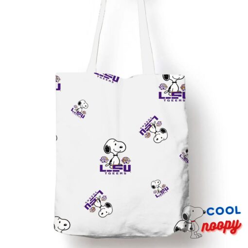 Unforgettable Snoopy Lsu Tigers Logo Tote Bag 1