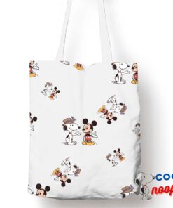 Unforgettable Snoopy Mickey Mouse Tote Bag 1