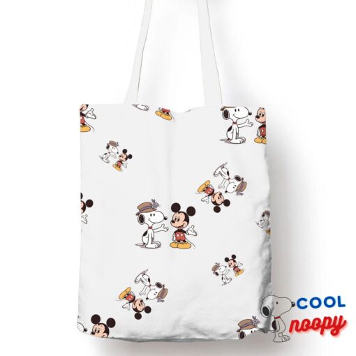 Unforgettable Snoopy Mickey Mouse Tote Bag 1