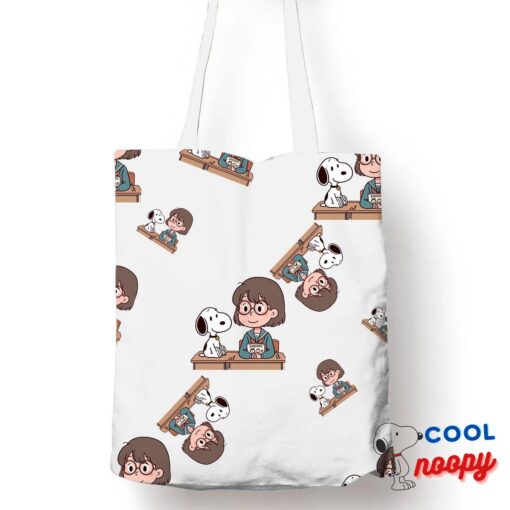 Unforgettable Snoopy Teacher Tote Bag 1
