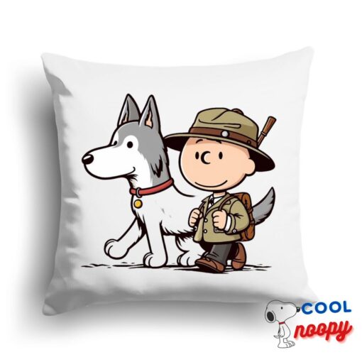 Unforgettable Snoopy Wolf Square Pillow 1
