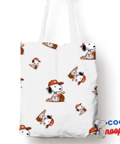 Unique Snoopy Baseball Tote Bag 1