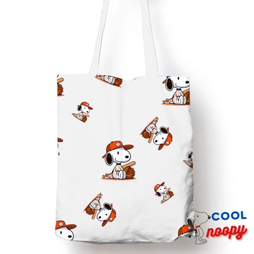 Unique Snoopy Baseball Tote Bag 1