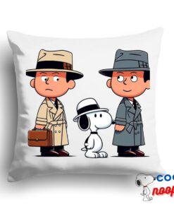 Unique Snoopy Casablanca Movie Square Pillow 1