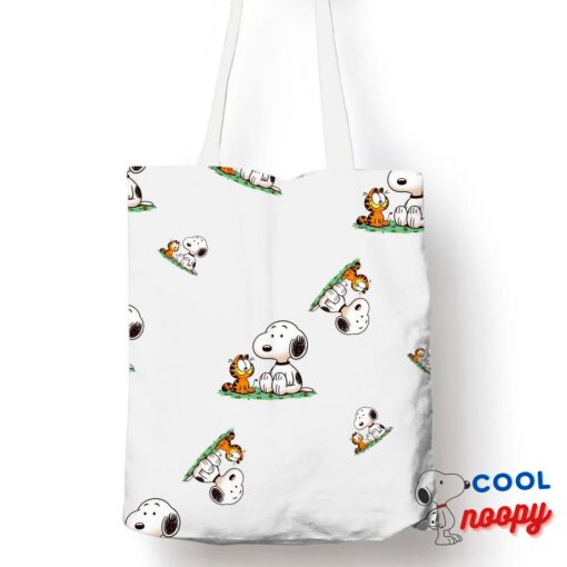 Unique Snoopy Garfield Tote Bag 1