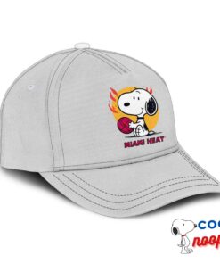 Unique Snoopy Miami Heat Logo Hat 2
