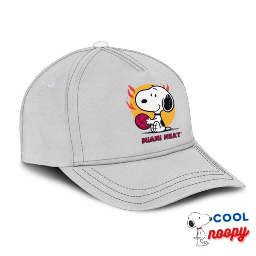 Unique Snoopy Miami Heat Logo Hat 2