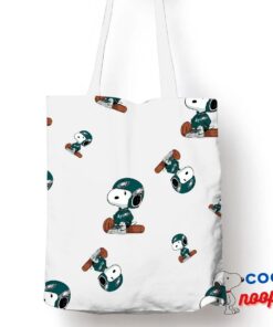 Unique Snoopy Philadelphia Eagles Logo Tote Bag 1
