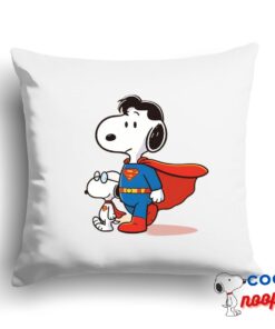 Unique Snoopy Superman Square Pillow 1