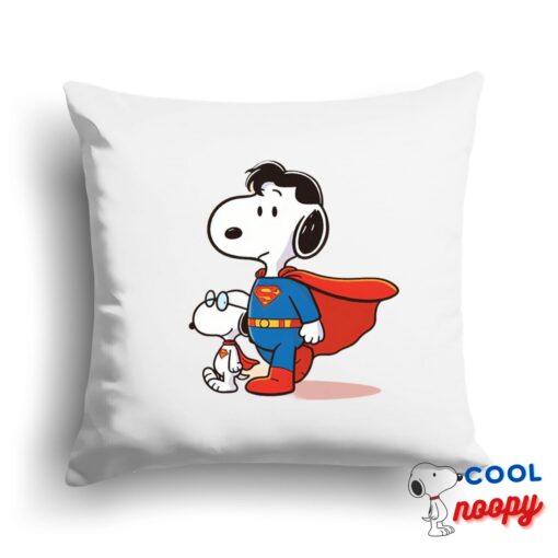 Unique Snoopy Superman Square Pillow 1