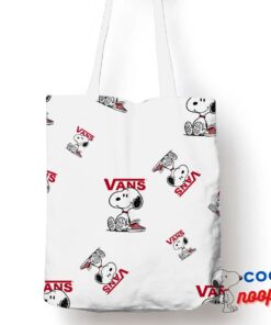 Unique Snoopy Vans Logo Tote Bag 1