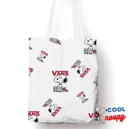 Unique Snoopy Vans Logo Tote Bag 1