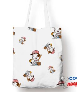 Useful Snoopy Baseball Mom Tote Bag 1