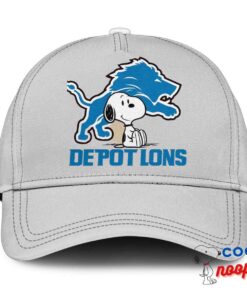 Useful Snoopy Detroit Lions Logo Hat 3