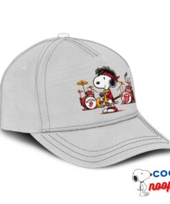 Useful Snoopy Rolling Stones Rock Band Hat 2