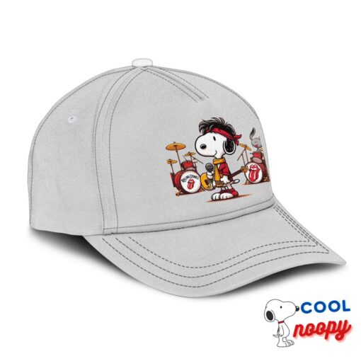 Useful Snoopy Rolling Stones Rock Band Hat 2