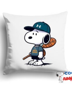 Useful Snoopy Under Armour Square Pillow 1