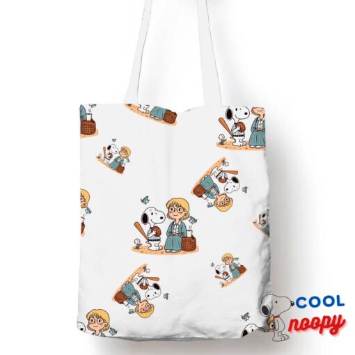Wonderful Snoopy Baseball Mom Tote Bag 1