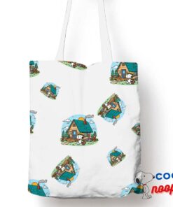 Wonderful Snoopy Camping Tote Bag 1