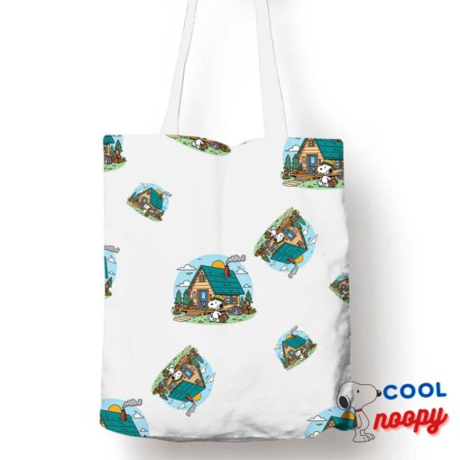 Wonderful Snoopy Camping Tote Bag 1
