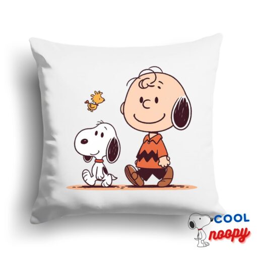 Wonderful Snoopy Dog Square Pillow 1