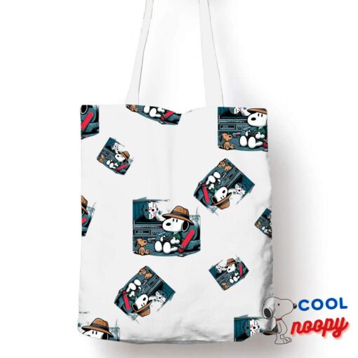 Wonderful Snoopy Friday The 13th Movie Tote Bag 1