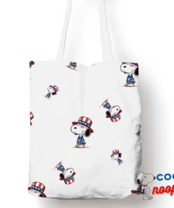 Wonderful Snoopy Patriotic Tote Bag 1