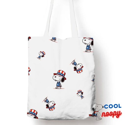 Wonderful Snoopy Patriotic Tote Bag 1
