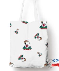 Wonderful Snoopy San Francisco 49ers Logo Tote Bag 1