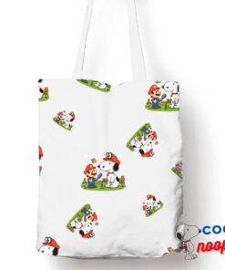 Wonderful Snoopy Super Mario Tote Bag 1
