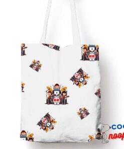Wondrous Snoopy Acdc Rock Band Tote Bag 1