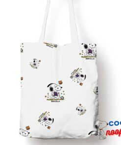 Wondrous Snoopy Barcelona Logo Tote Bag 1