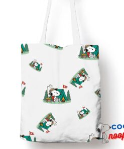 Wondrous Snoopy Camping Tote Bag 1