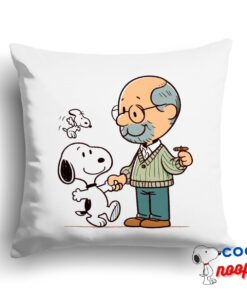 Wondrous Snoopy Dad Square Pillow 1