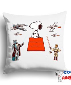Wondrous Snoopy Star Wars Movie Square Pillow 1
