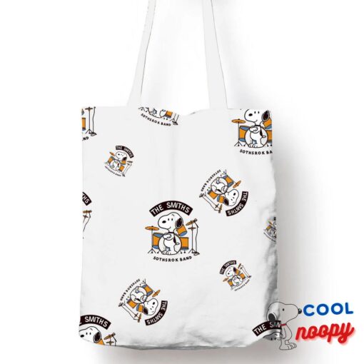 Wondrous Snoopy The Smiths Rock Band Tote Bag 1